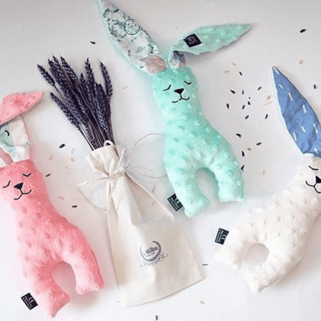 La Millou Bunny Soft Toy - Small 23 cm Dundee Friends Blue/Teal-1919278352598962177