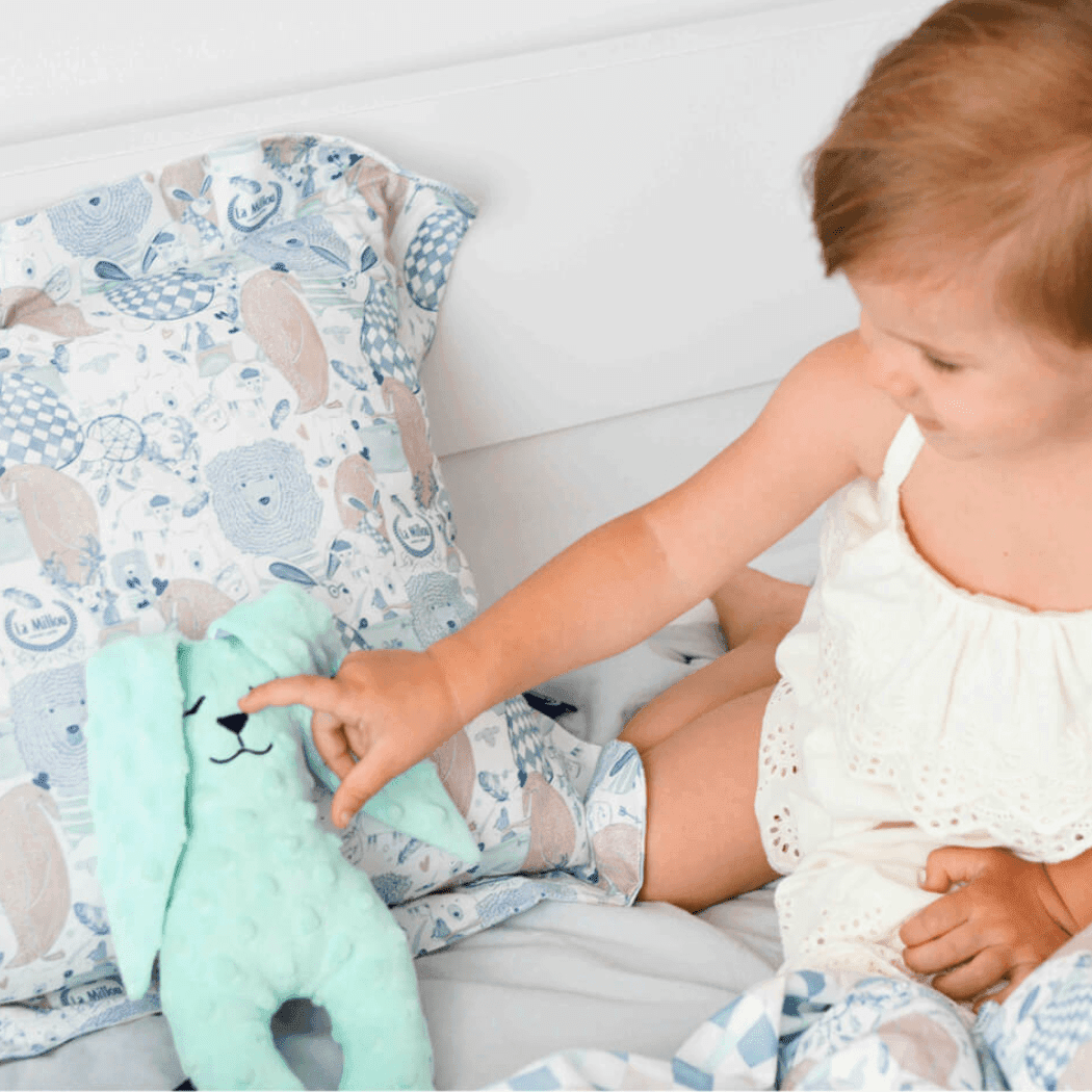 La Millou Bunny Soft Toy - Small 23 cm Dundee Friends Blue/Teal-1919278352598962178