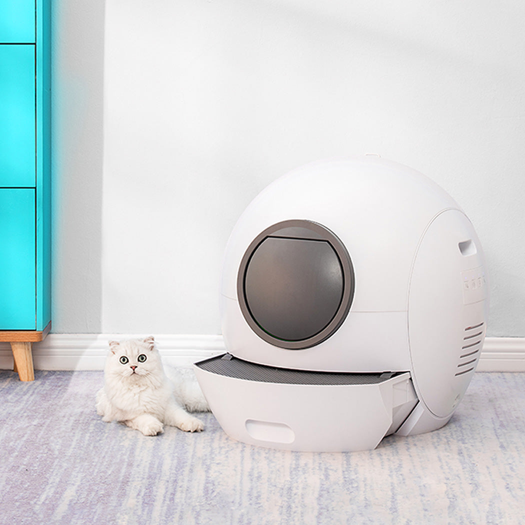 PaWz Automatic Smart Cat Litter Box Self-Cleaning Enclosed Kitty Toilet Hooded