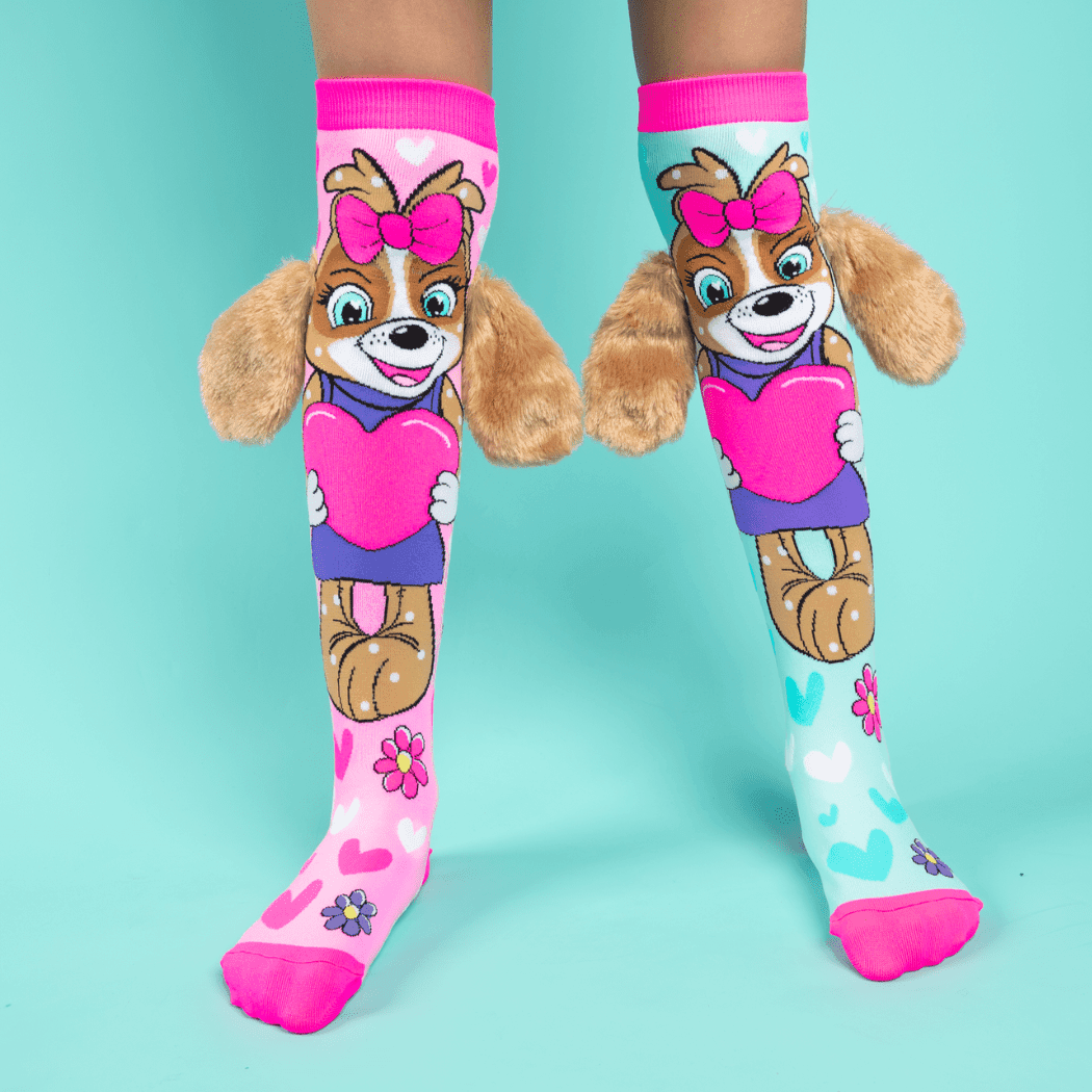 MADMIA Puppy Love Socks With Ears Toddler Ages 3 - 5-1910112159183015936