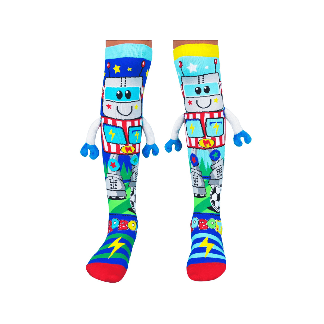 MADMIA Robot Socks With Arms Kids & Adults Age 6 - 99-1910112158700670976