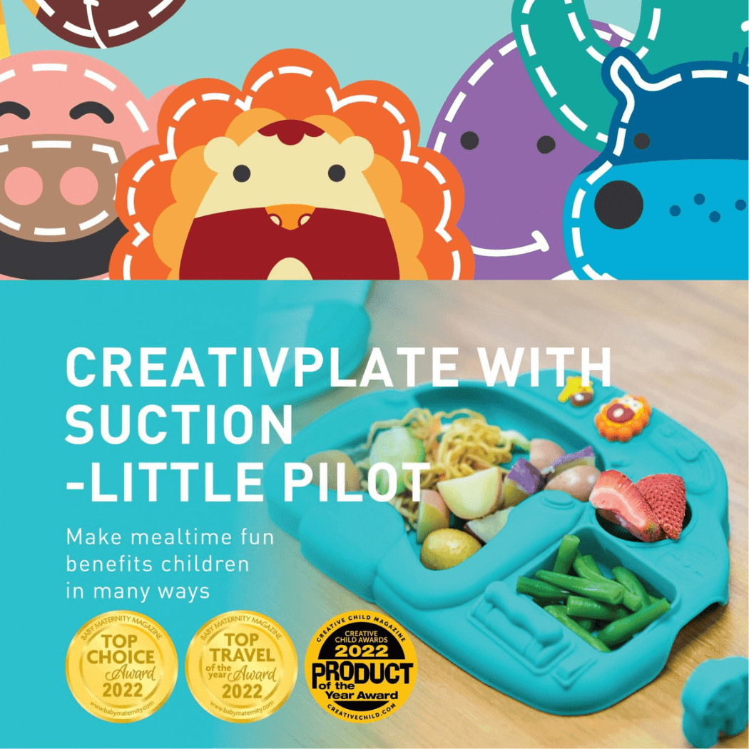 Marcus & Marcus - Creative Plate Suction Plate Ollie Green-1910112439287025670