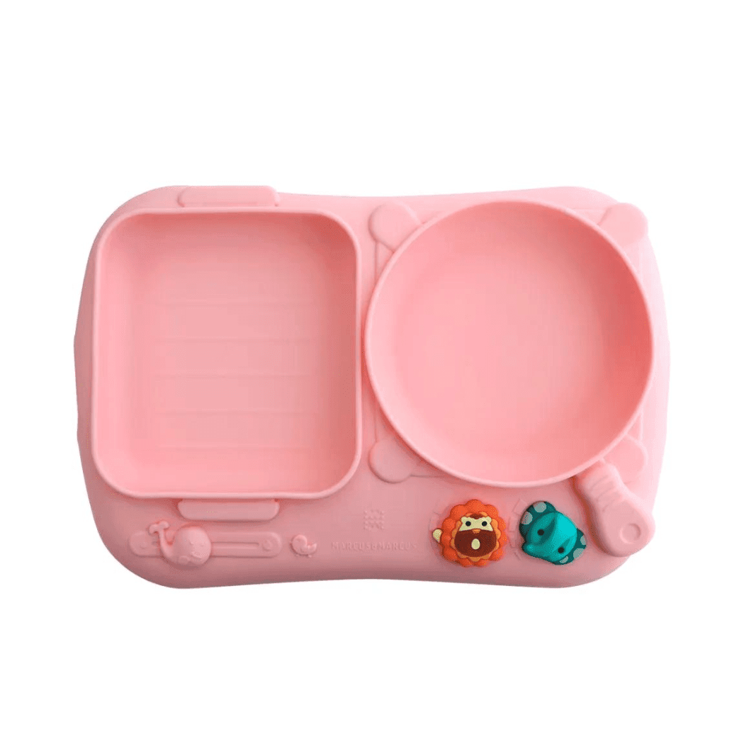Marcus & Marcus - Creative Plate Suction Plate Pocky Pink-1954803147402776576
