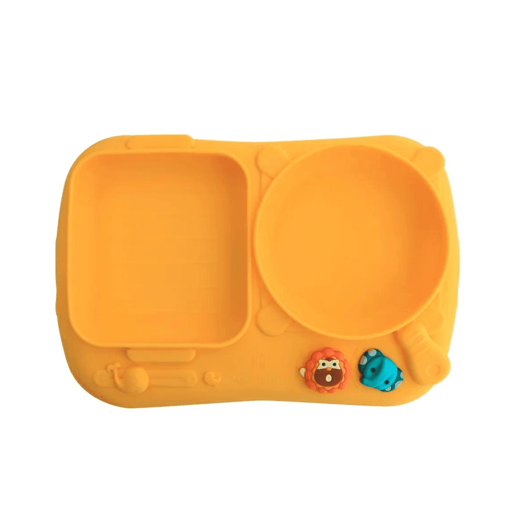 Marcus & Marcus - Creative Plate Suction Plate Lola Yellow-1954803147583131648