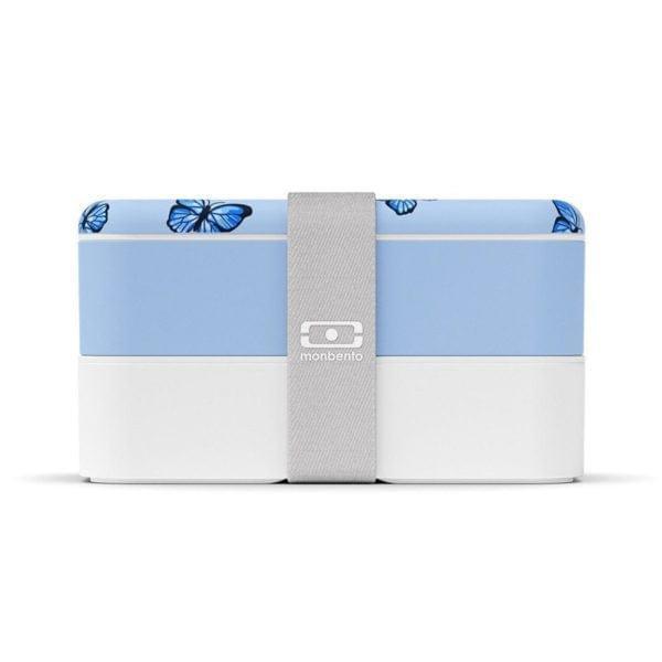 Monbento Original Graphic 1L Lunch Bento Box- Blue Butterfly Blue Butterfly-1954803040007622659
