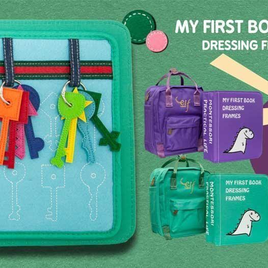 My First Book 2 | Busy Book | Dressing Frames Purple-1910112180305530884