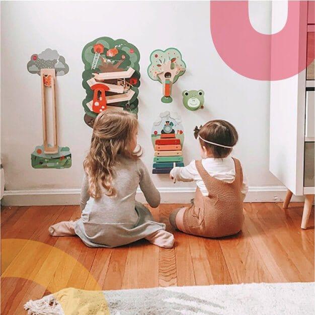 Oribel VertiPlay Wall Toy: Hoppy Bunny and Friends-1954803093464027139