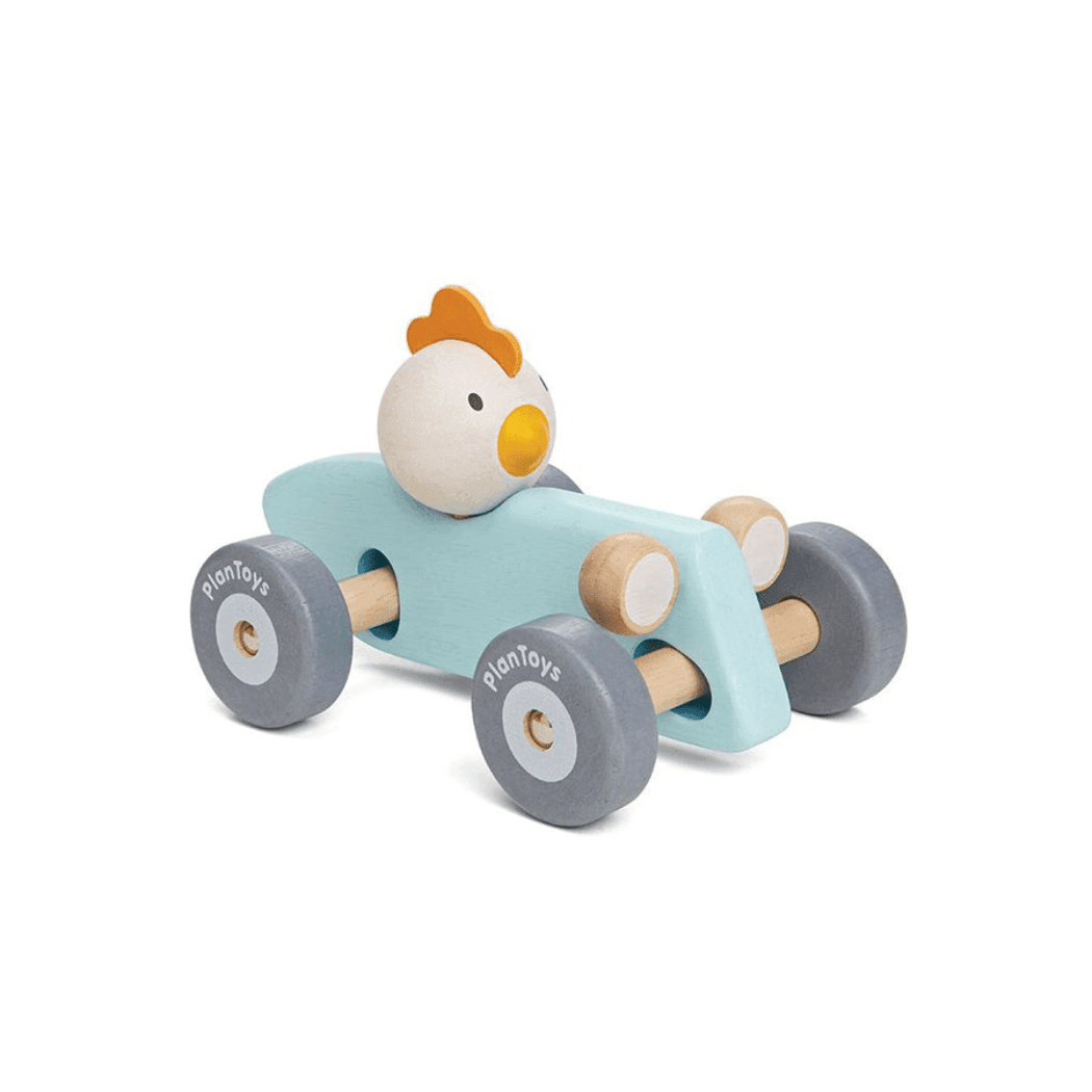 Plan Toys Chicken Racing Car-1954803100904722433