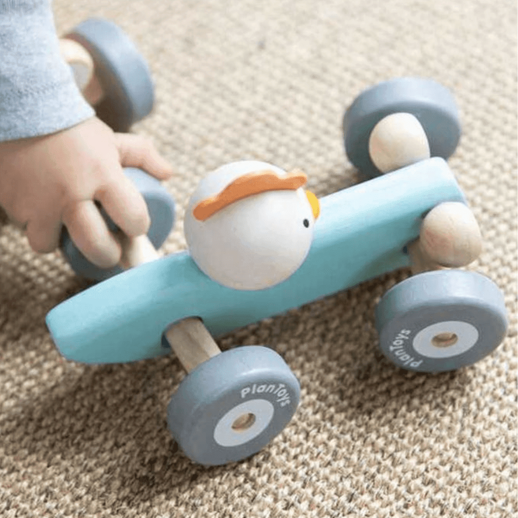 Plan Toys Chicken Racing Car-1954803100904722437