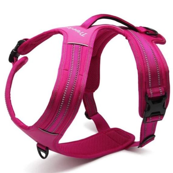 True Love Heavy Duty Sports Dog Harness - Pink, L-1831155627725033472