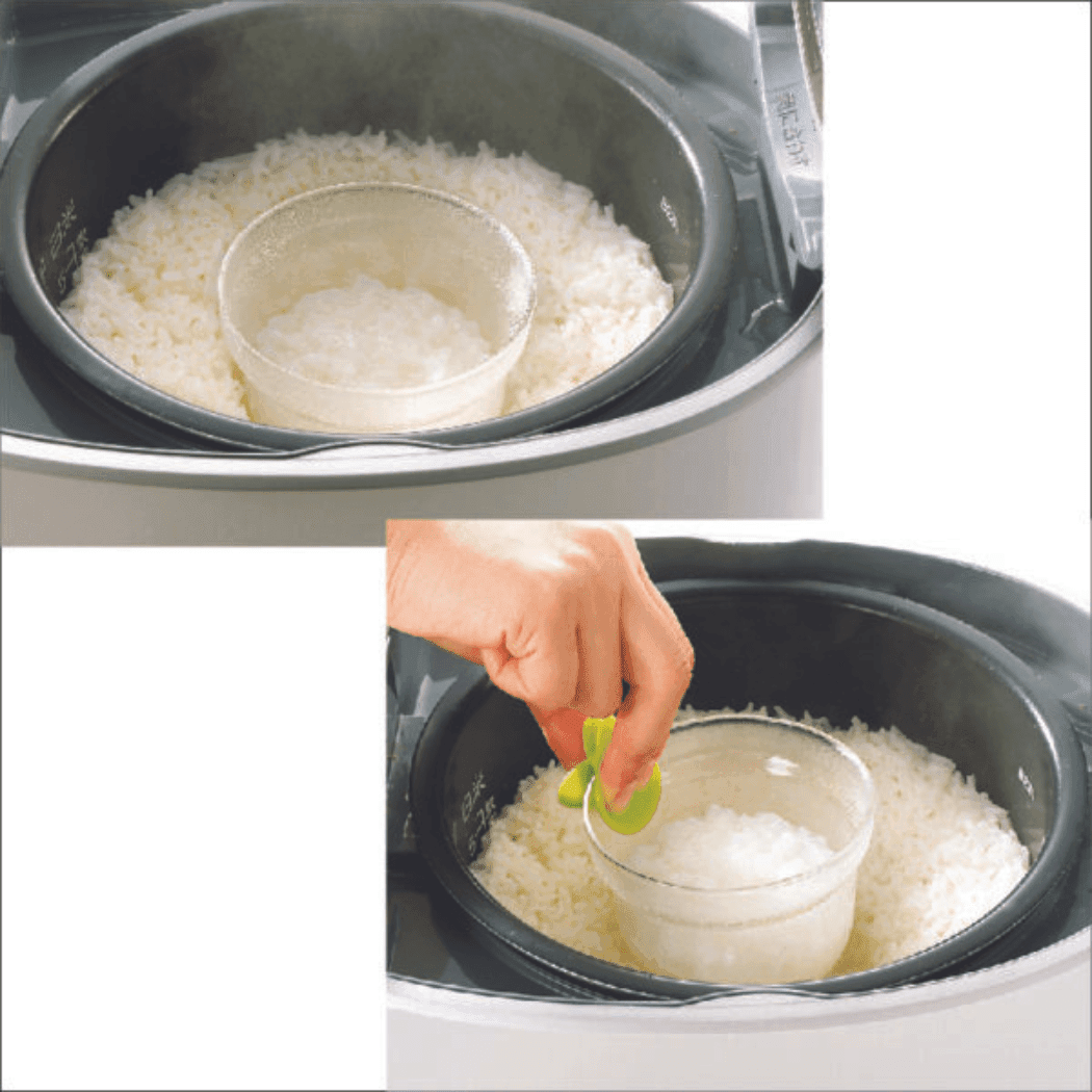 Richell Porridge Maker E, For Use with Rice Cookers Green-1954803040359944201