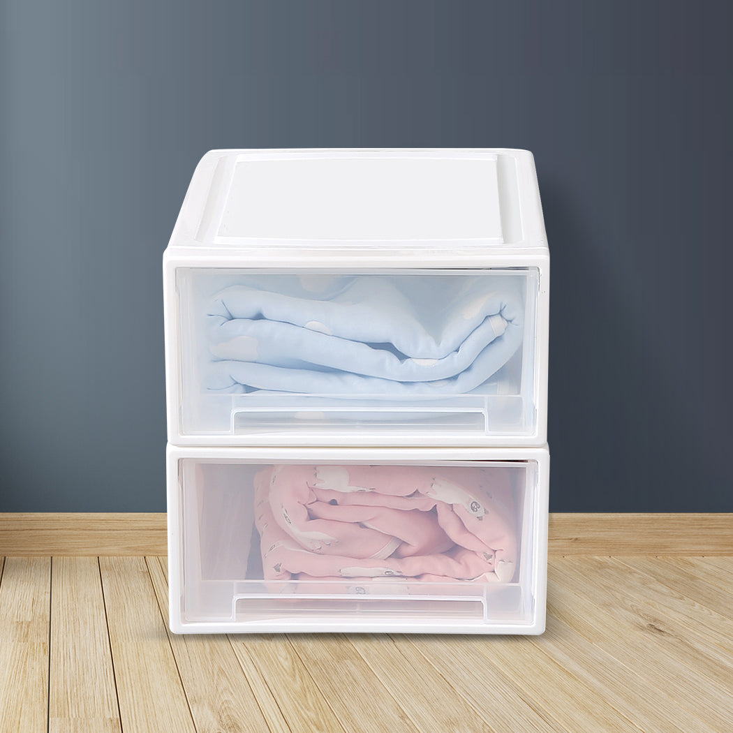 Plastic Storage Drawers Stackable Containers S 3PK Small-1910112534371897351