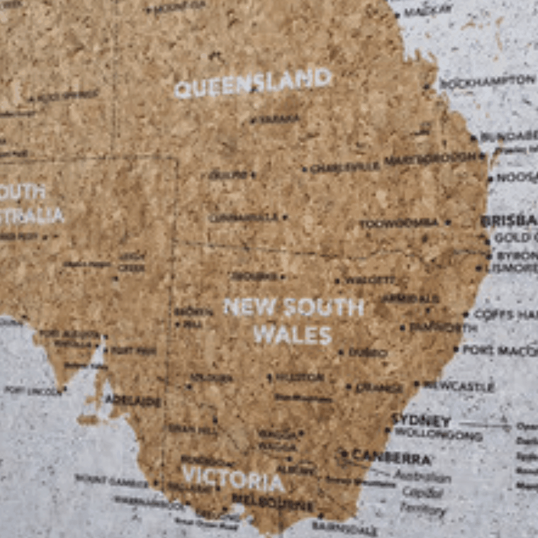 Splosh Australia Map Travel Board Small-1910112176962670593