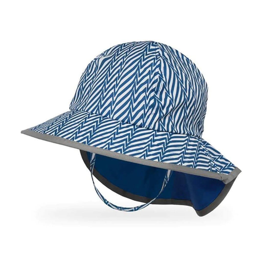 Sunday Afternoon Kids Play Hat UPF50+ | Blue Electric Stripe Medium (2-5yrs)-1954803054901596160