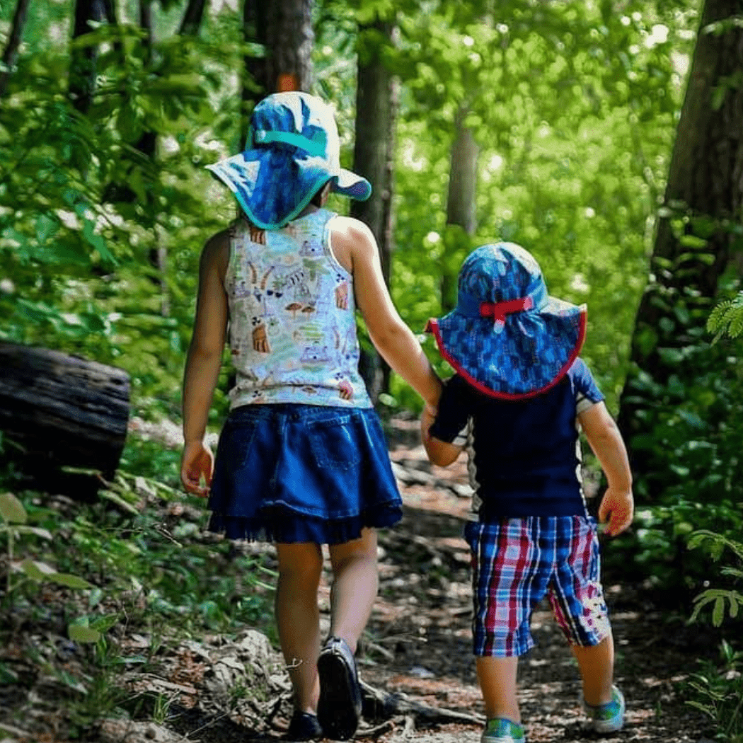 Sunday Afternoon Kids Play Hat UPF50+ | Ocean Life Large (5-12yrs)-1910112165029875715