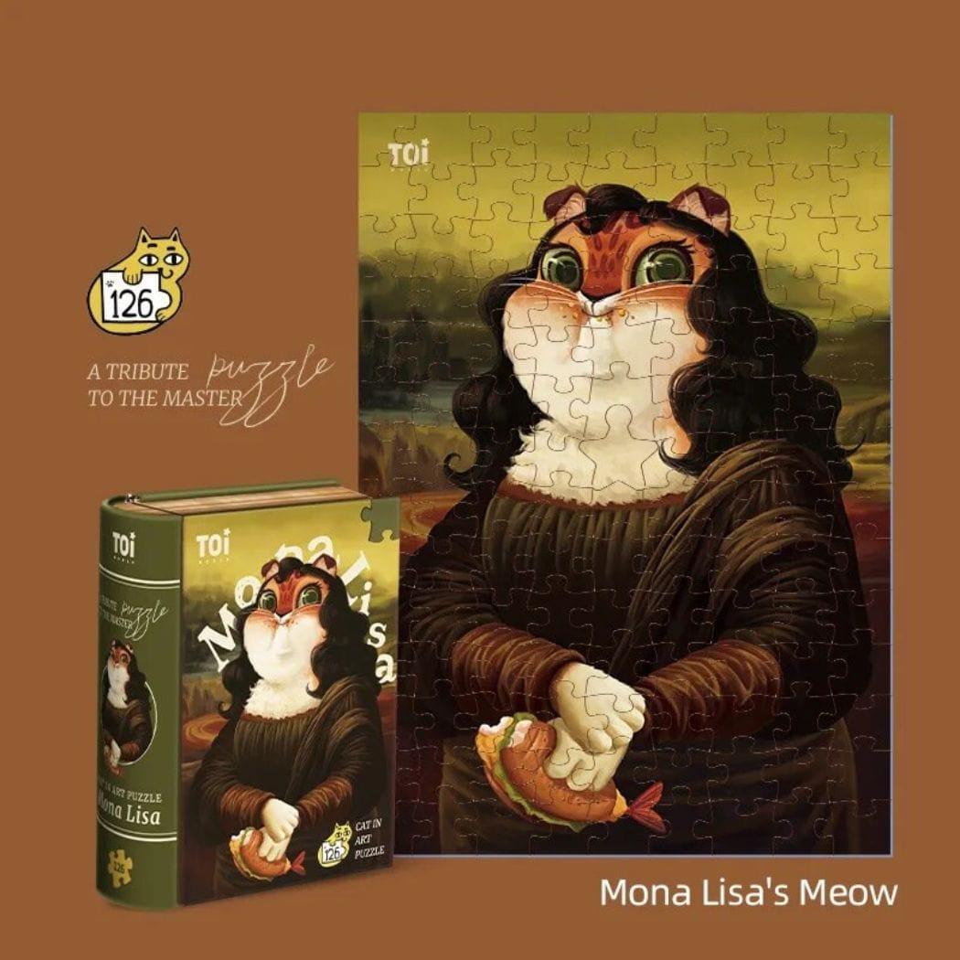 TOI Cat in Art Puzzle - Mona Lisa-1954803098358779905