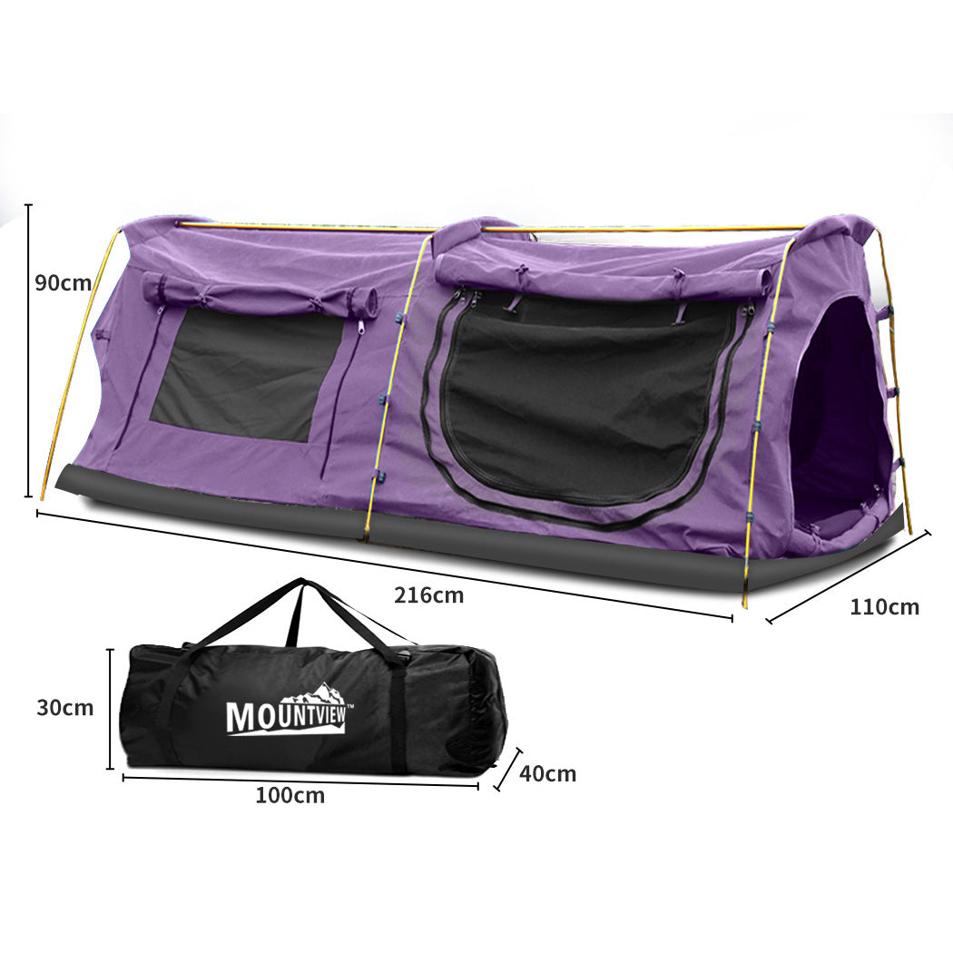 Mountview King Single Swag Camping Swags Purple-1919892856126967810