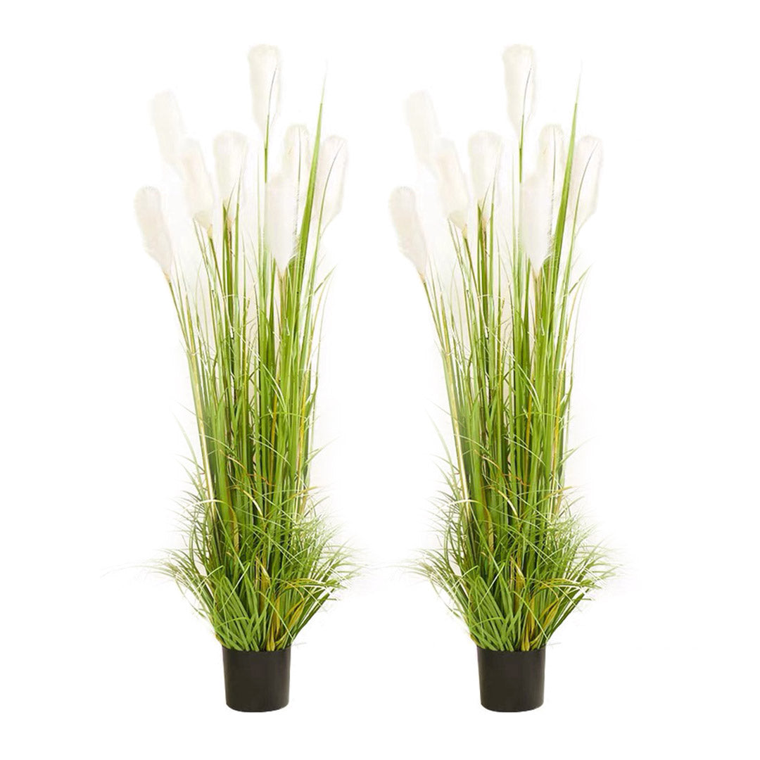 Soga 2 X 120cm Green Artificial Indoor Potted Reed Grass Tree Fake Plant Simulation Decorative