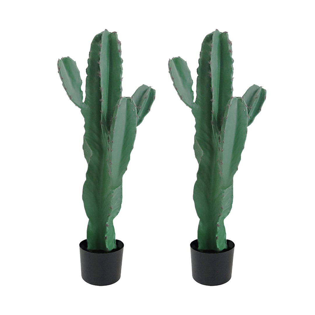 Soga 2 X 70cm Green Artificial Indoor Cactus Tree Fake Plant Simulation Decorative 5 Heads