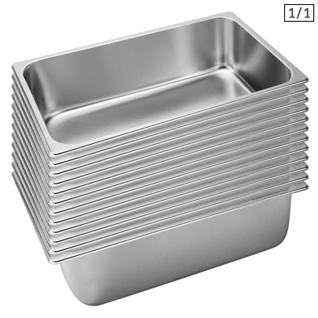 Soga 12 X Gastronorm Gn Pan Full Size 1/1 Gn Pan 20cm Deep Stainless Steel Tray