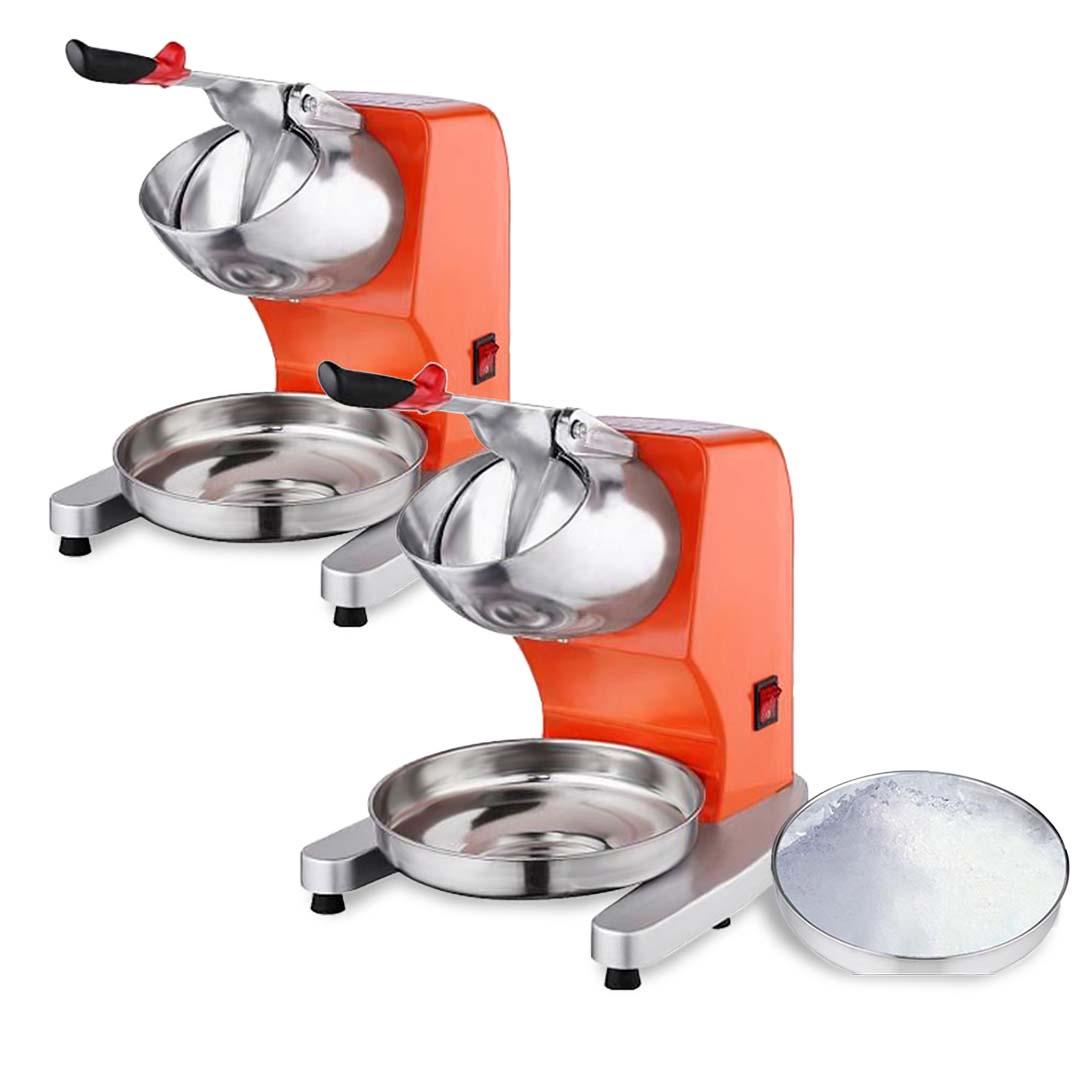 Soga 2 X Commercial Electric Ice Shaver Crusher Slicer Machine Smoothie Maker