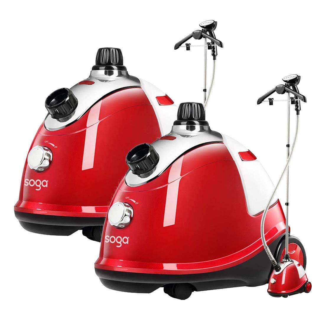 Soga 2 X Garment Steamer Portable Cleaner Steam Iron Red