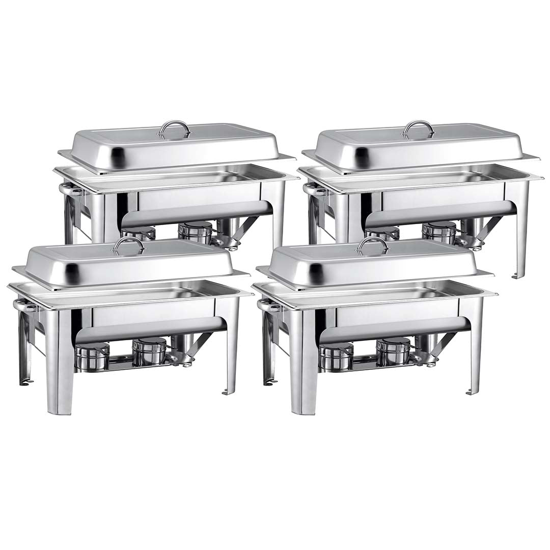 Soga 4 X Stainless Steel Chafing 9 L Catering Dish Food Warmer