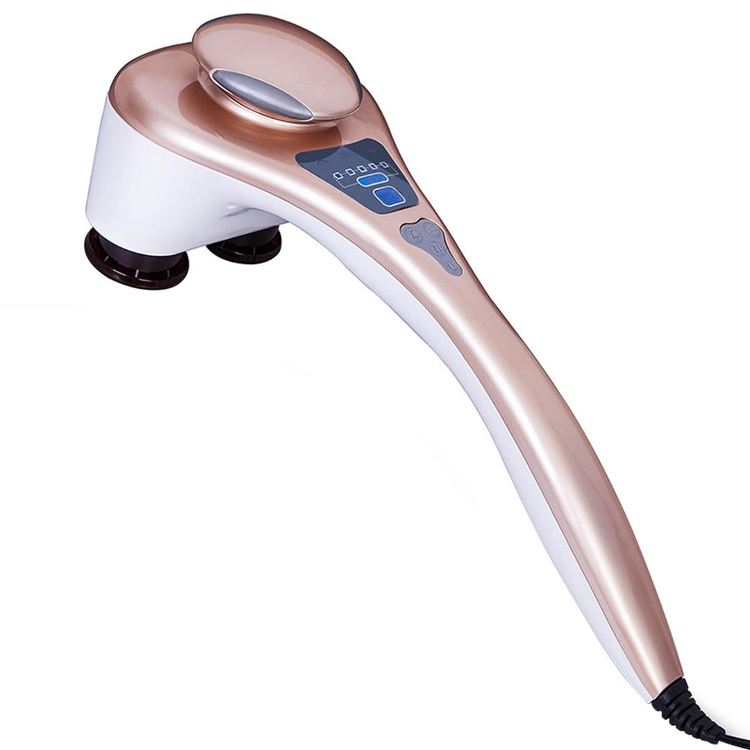 Soga Portable Handheld Massager Soothing Heat Stimulate Blood Flow Shoulder 4 Heads