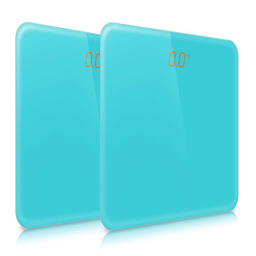 Soga 2 X 180kg Digital Fitness Weight Bathroom Gym Body Glass Lcd Electronic Scales Blue