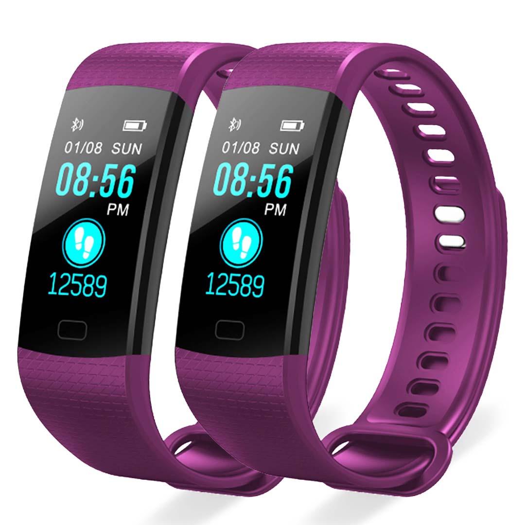 Soga 2 X Sport Smart Watch Health Fitness Wrist Band Bracelet Activity Tracker Purple