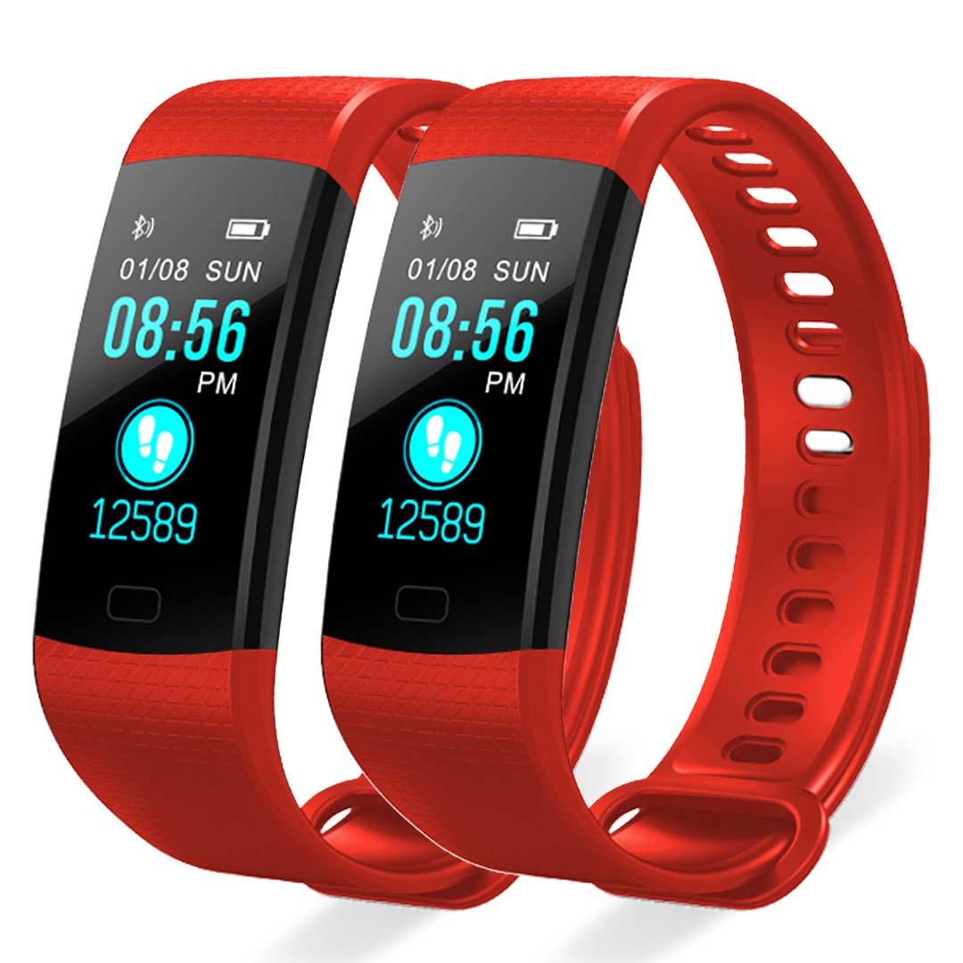 Soga 2 X Sport Smart Watch Health Fitness Wrist Band Bracelet Activity Tracker Red