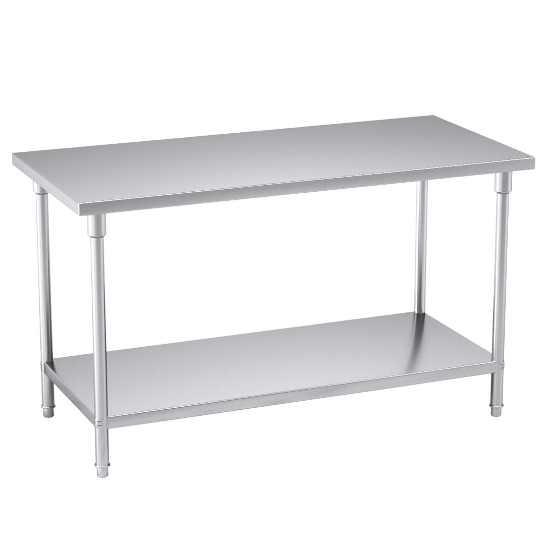 Soga 150*70*85cm Commercial Catering Kitchen Stainless Steel Prep Work Bench
