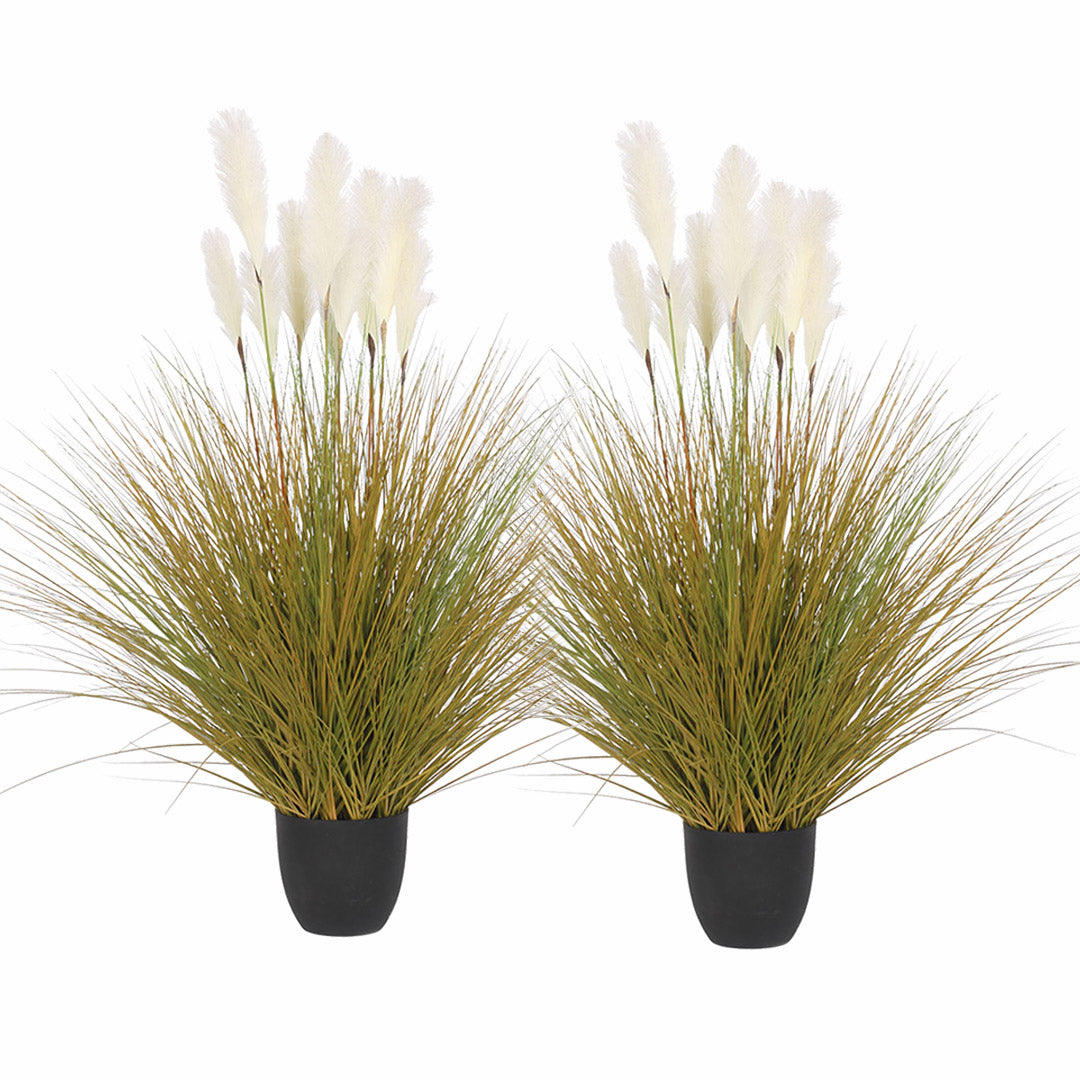 Soga 2 X 137cm Artificial Indoor Potted Reed Bulrush Grass Tree Fake Plant Simulation Decorative