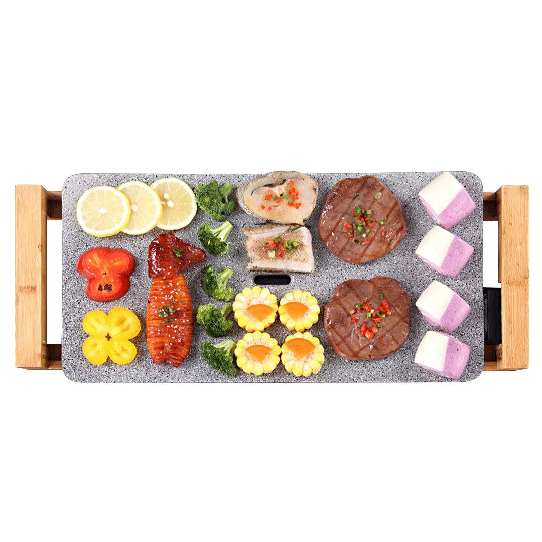 Soga Electric Ceramic Bbq Grill Non Stick Surface Hot Plate For Indoor & Outdoor Stone