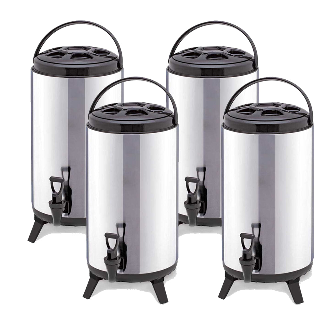 4X 18L Portable Insulated Cold/Heat Coffee Tea Beer Barrel Brew Pot With Dispenser