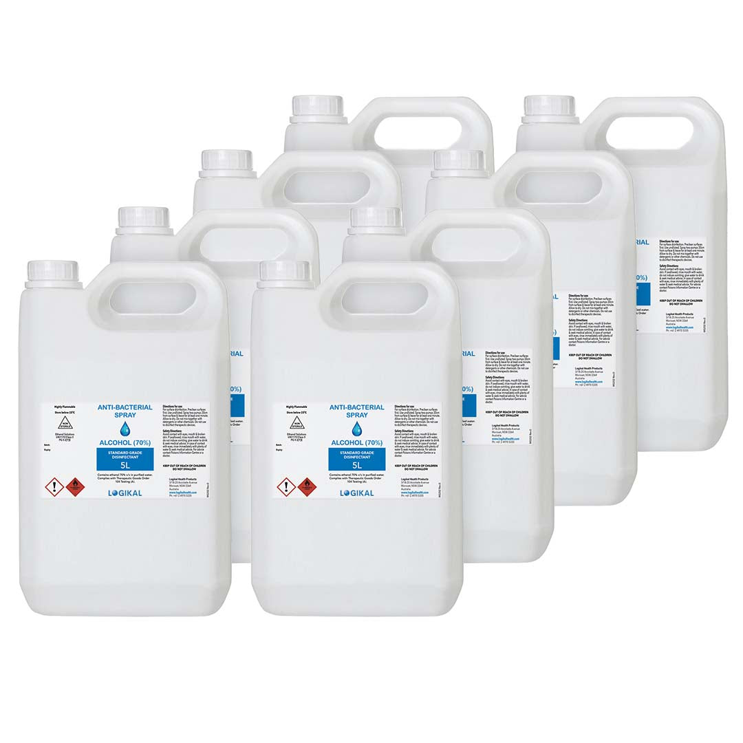8 X 5 L Standard Grade Disinfectant Anti Bacterial Alcohol