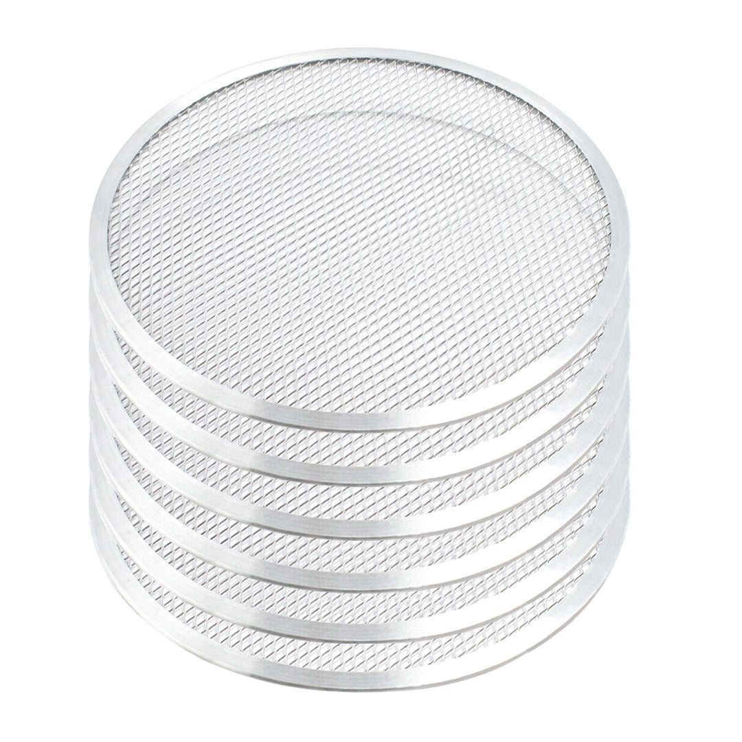 Soga 6 X 8 Inch Round Seamless Aluminium Nonstick Commercial Grade Pizza Screen Baking Pan