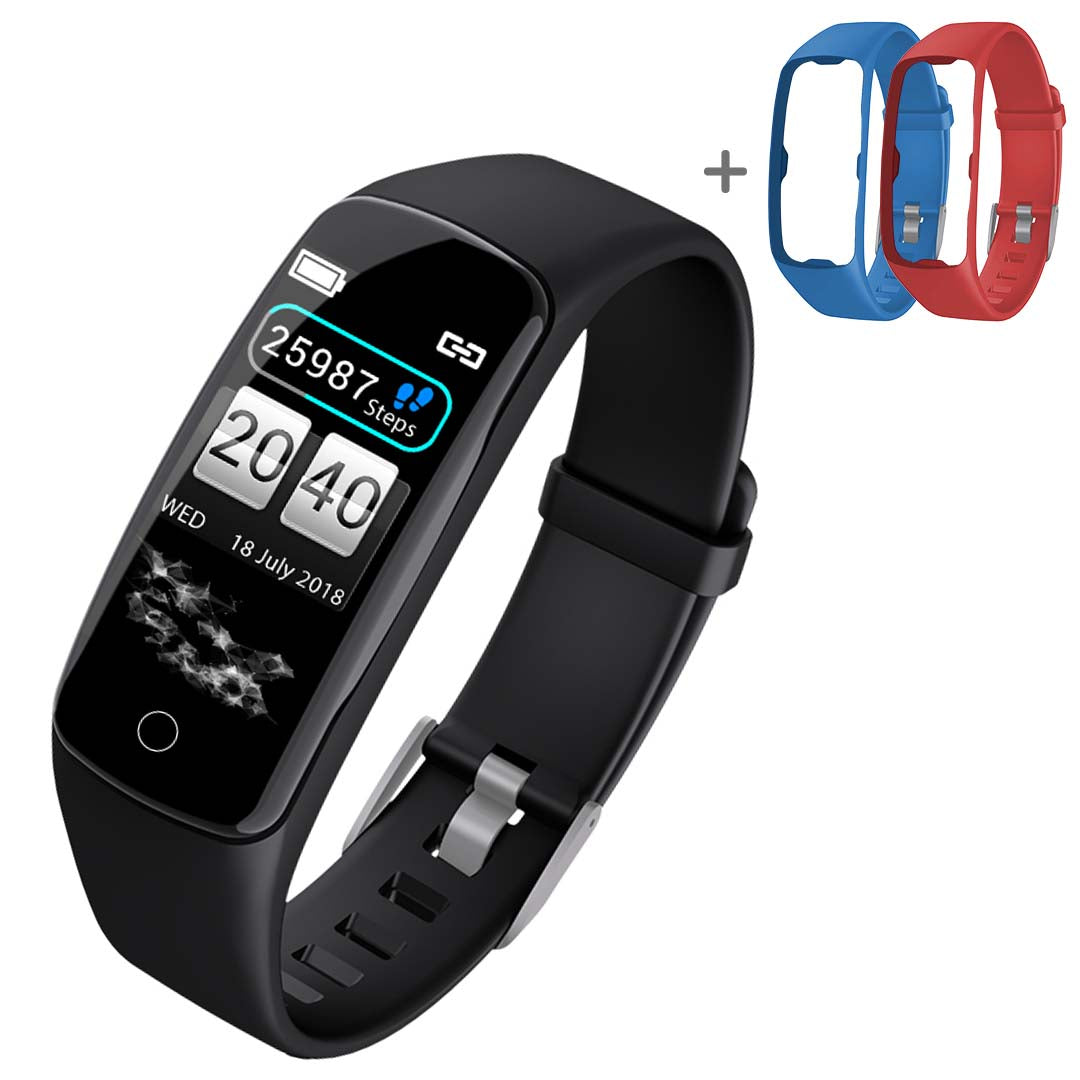 Soga Sport Monitor Wrist Touch Tracker Smart Watch With 2 X Strap Band Replacement