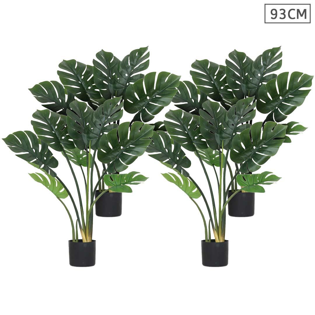 Soga 4 X 93cm Artificial Indoor Potted Turtle Back Fake Decoration Tree Flower Pot Plant