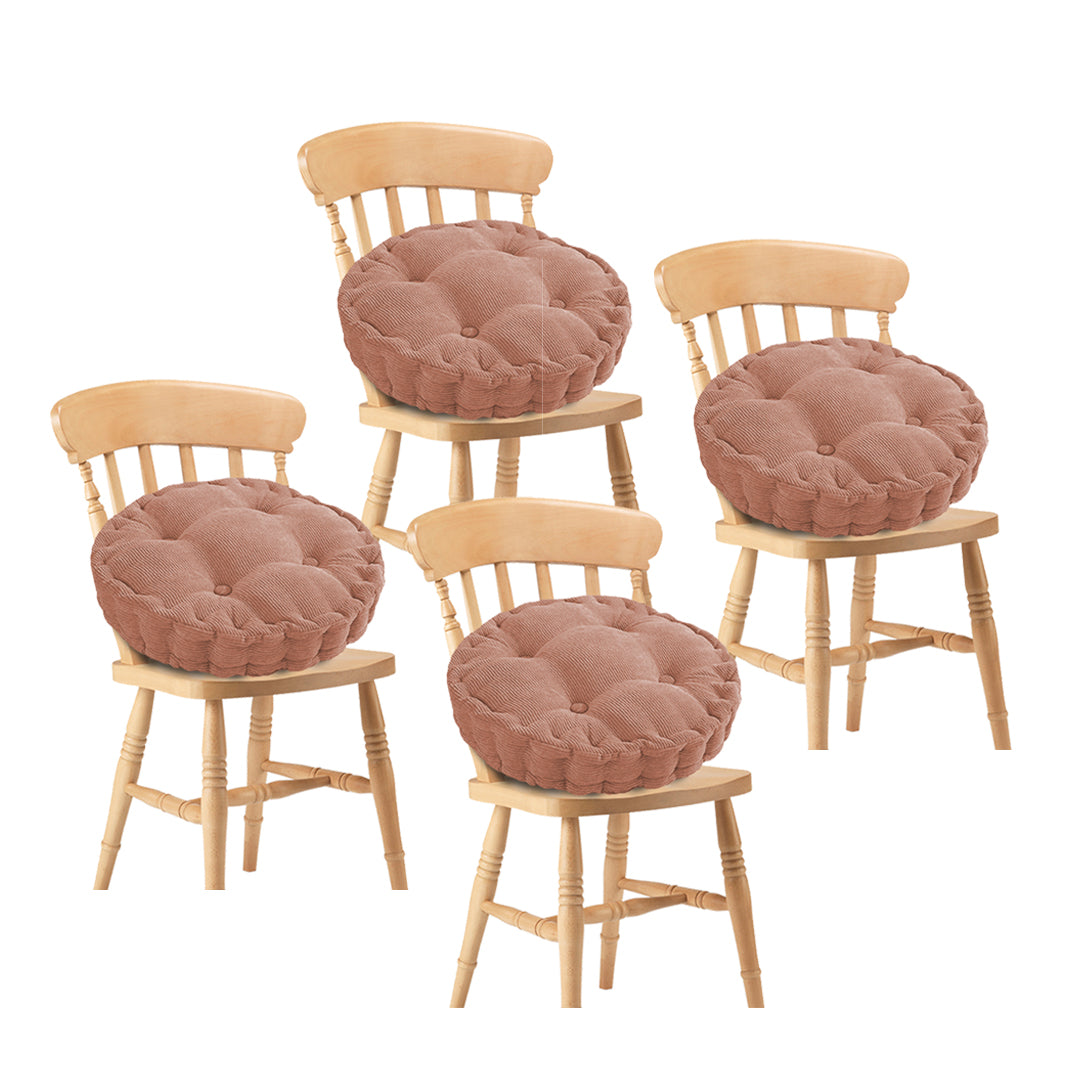 4X Coffee Round Cushion Soft Leaning Plush Backrest Throw Seat Pillow Home Office Decor