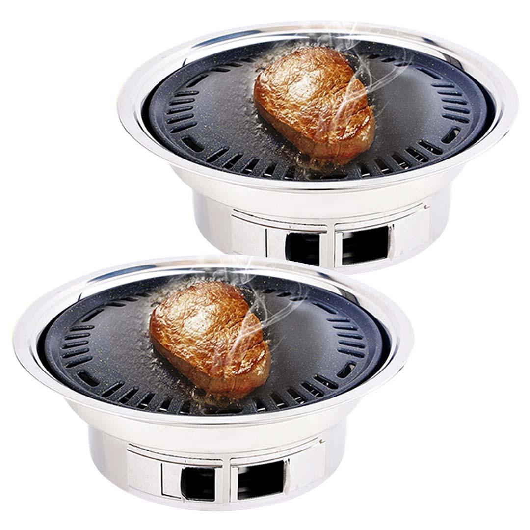 Soga 2 X Bbq Grill Stainless Steel Portable Smokeless Charcoal Grill Home Outdoor Camping