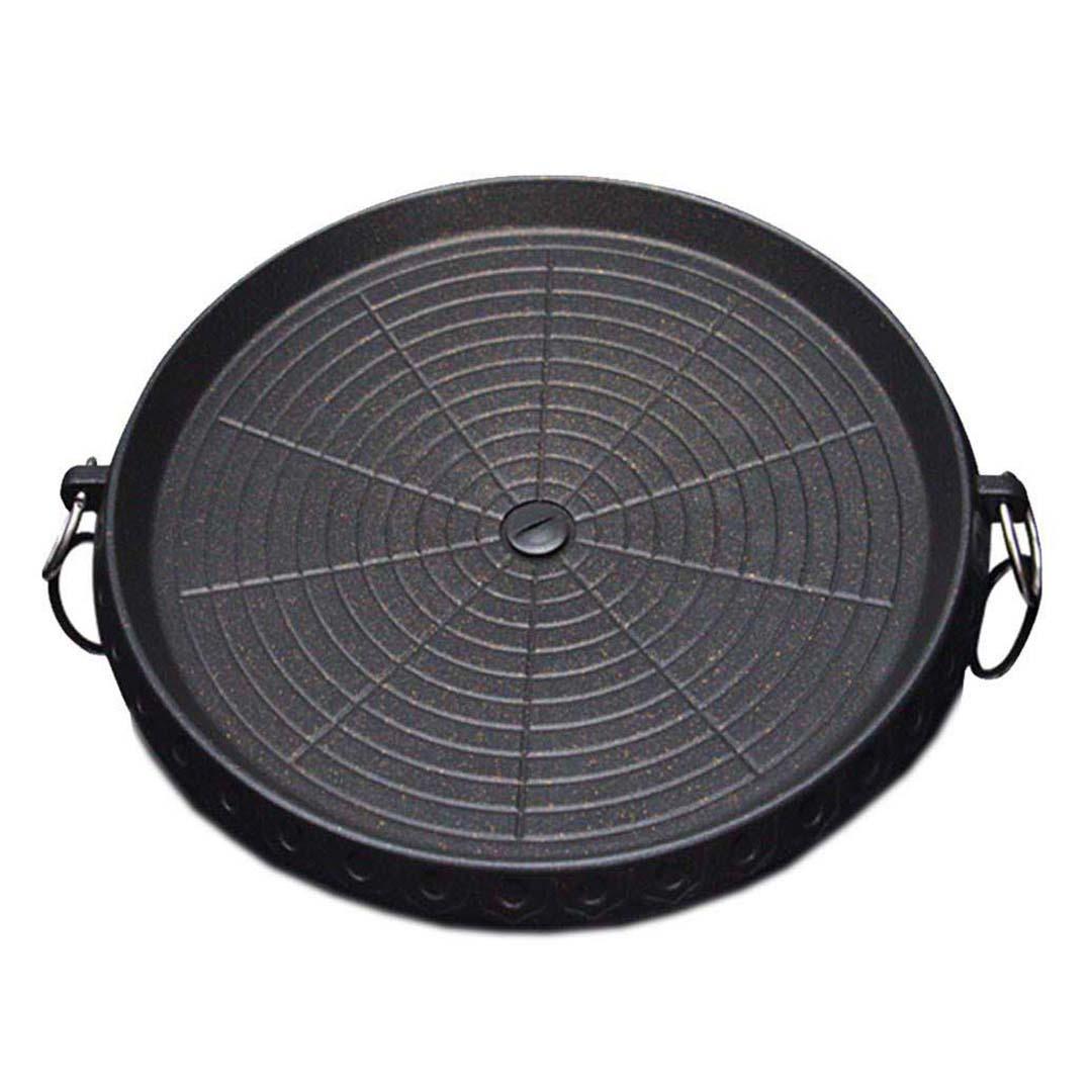 Soga Portable Korean Bbq Butane Gas Stove Stone Grill Plate Non Stick Coated Round