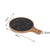 Soga 30cm Black Circle Wooden Serving Tray Slate Steak Serving Platter Chopping Board Paddle Home Decor