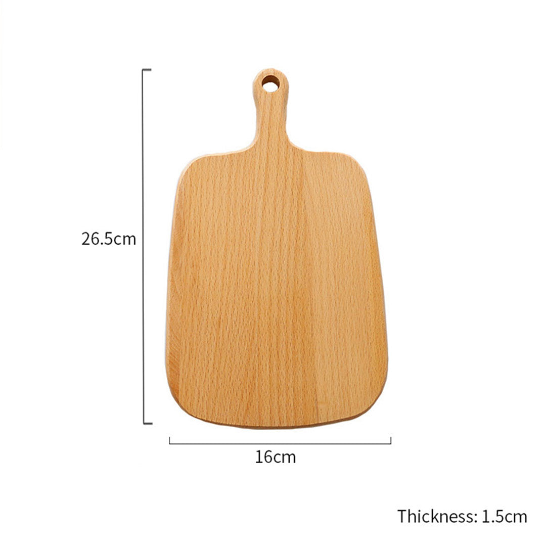 Soga 2 X 26cm Brown Rectangle Wooden Serving Tray Chopping Board Paddle With Handle Home Decor