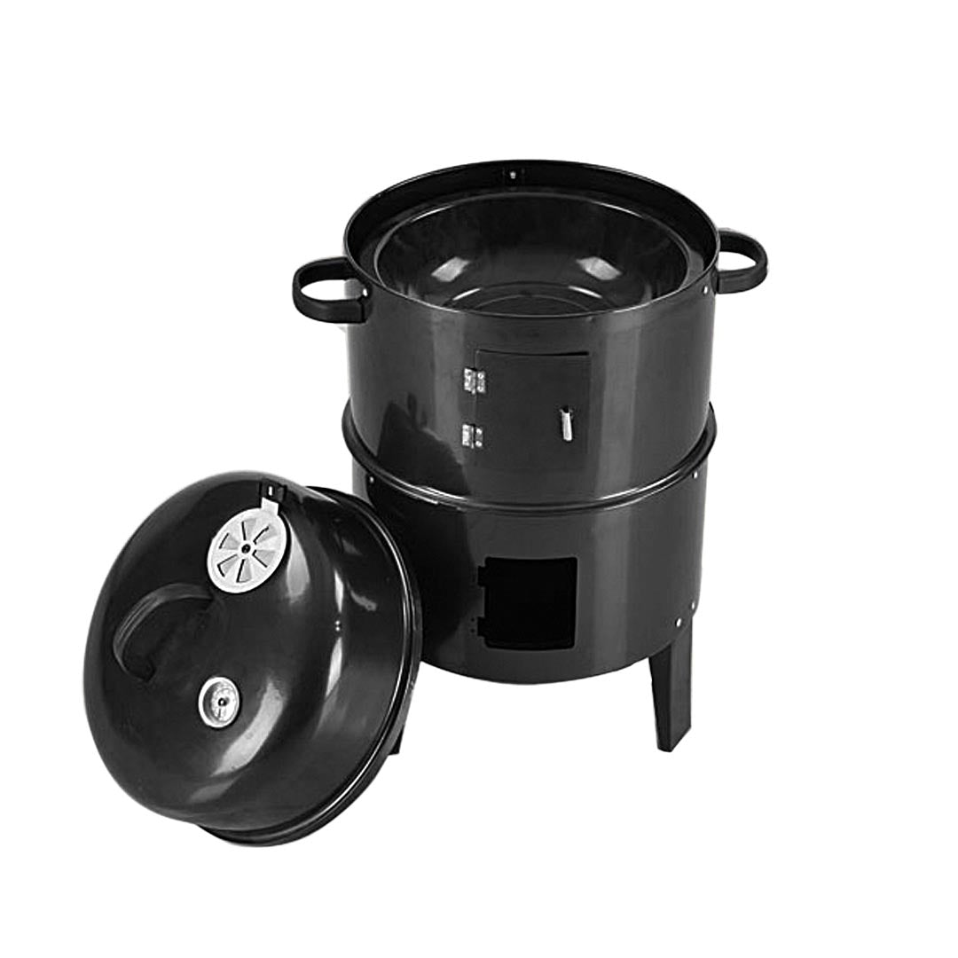 Soga 2 X 3 In 1 Barbecue Smoker Outdoor Charcoal Bbq Grill Camping Picnic Fishing