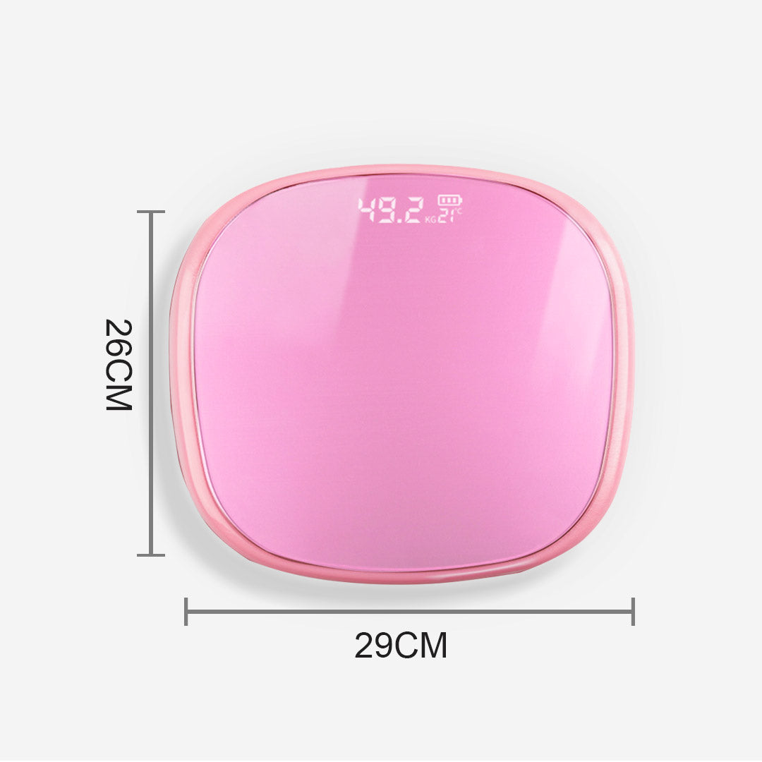 Soga 2 X 180kg Digital Lcd Fitness Electronic Bathroom Body Weighing Scale Pink/Old Rose
