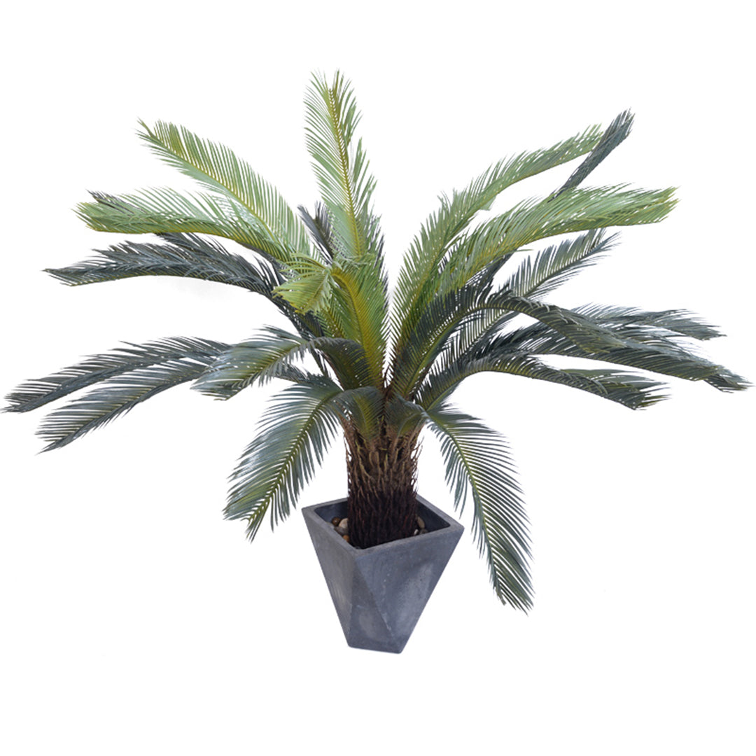 Soga 4 X 125cm Artificial Indoor Cycas Revoluta Cycad Sago Palm Fake Decoration Tree Pot Plant