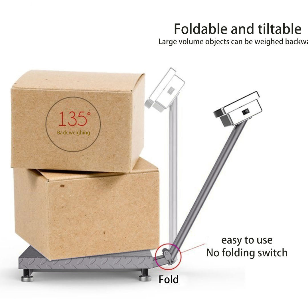 Soga 300kg Electronic Digital Platform Scale Computing Shop Postal Scale Black