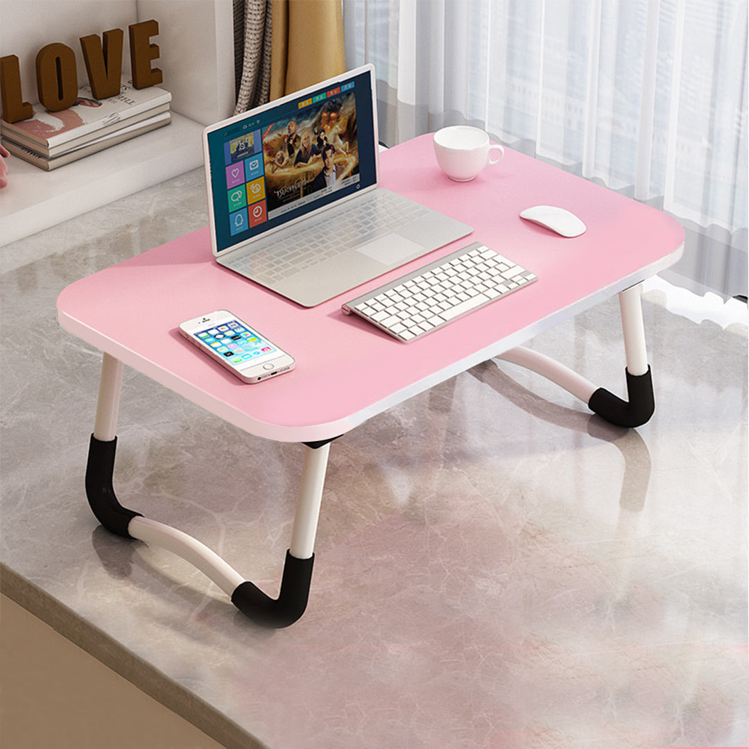 Pink Portable Bed Table Adjustable Foldable Bed Sofa Study Table Laptop Mini Desk Breakfast Tray Home Decor