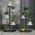 Soga 4 Tier 5 Pots Black Round Metal Plant Rack Flowerpot Storage Display Stand Holder Home Garden Decor